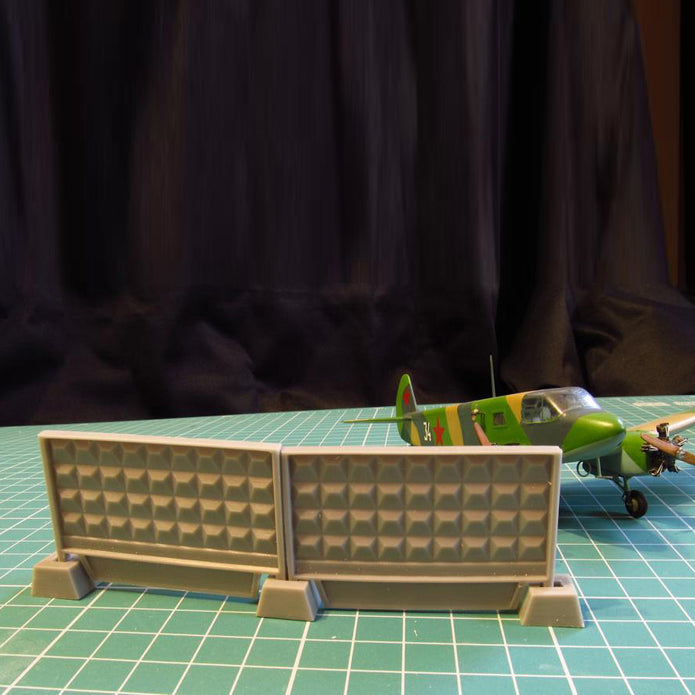 Concrete fence P6Vm Scale 1:72 Metallic Details MDR7208