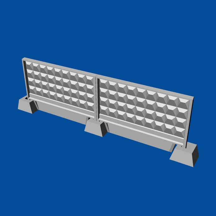 Concrete fence P6Vm Scale 1:72 Metallic Details MDR7208