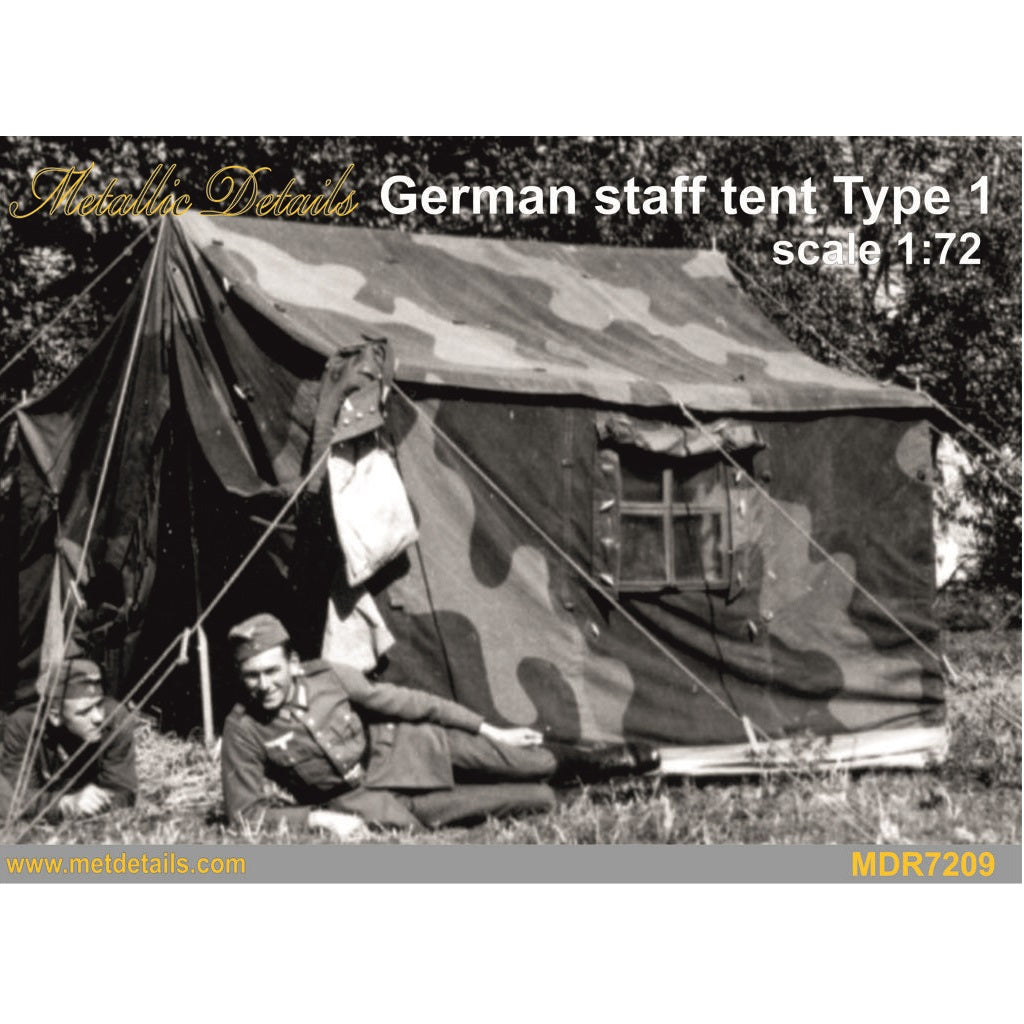 German staff tent type 1 Scale 1:72 Metallic Details MDR7209