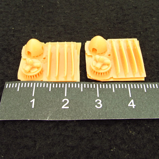 Gotha Go 244B, Propellers Detailing set (3D-Printed) Scale 1:72 (Recommended for kit: Italeri) Metallic Details MDR72103 - For Models Aircraft Kits