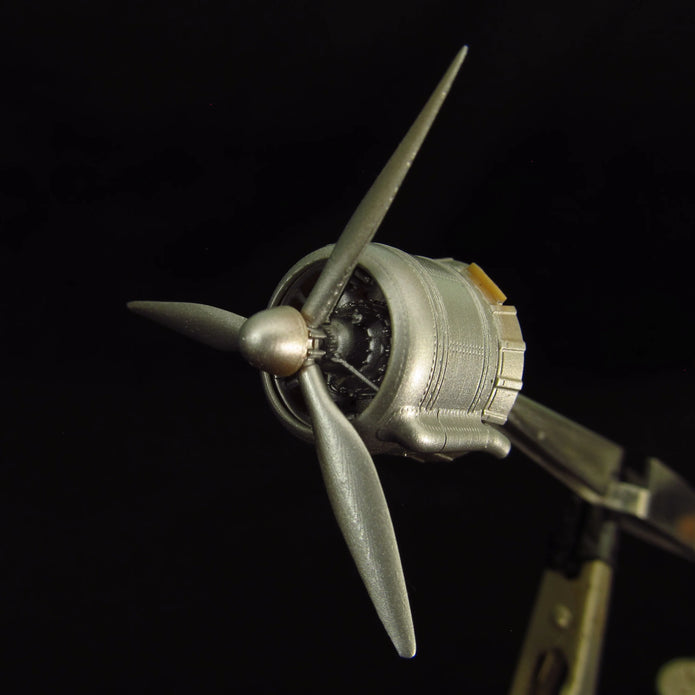 Bristol Beaufort, Cowlings, Propeller and Engines Detailing set (3D-Printed) Scale 1:72 Metallic Details MDR72107 - For Model Kits Aircraft
