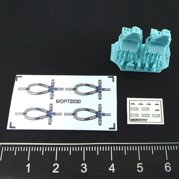 Pilot seats for Sikorsky UH-60, SH-60, MH-60 early Scale 1:72 Metallic Details MDR72117