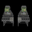 Pilot seats for Sikorsky UH-60, SH-60, MH-60 early Scale 1:72 Metallic Details MDR72117