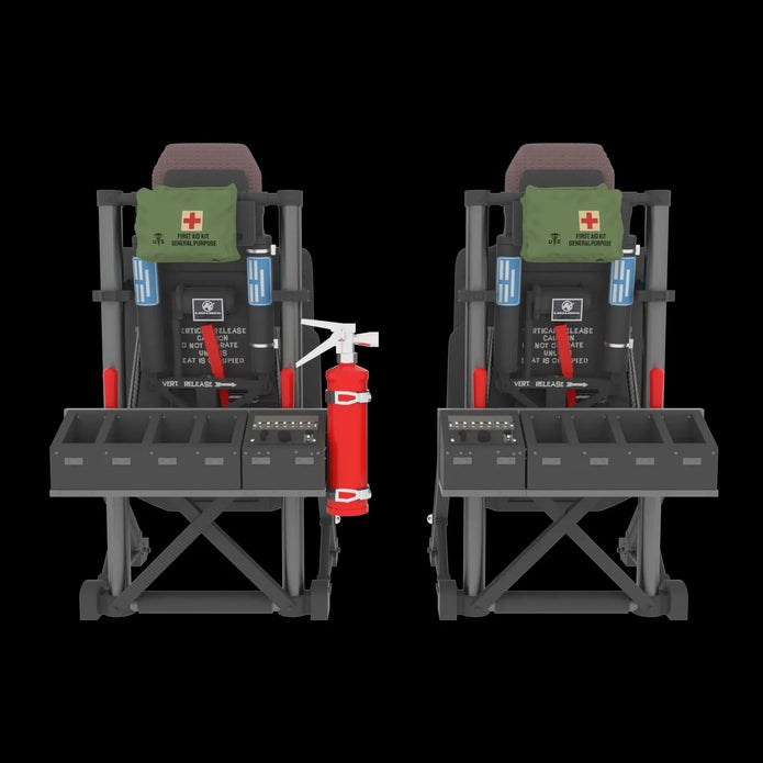 Pilot seats for Sikorsky UH-60, SH-60, MH-60 late Scale 1:72 Metallic Details MDR72118