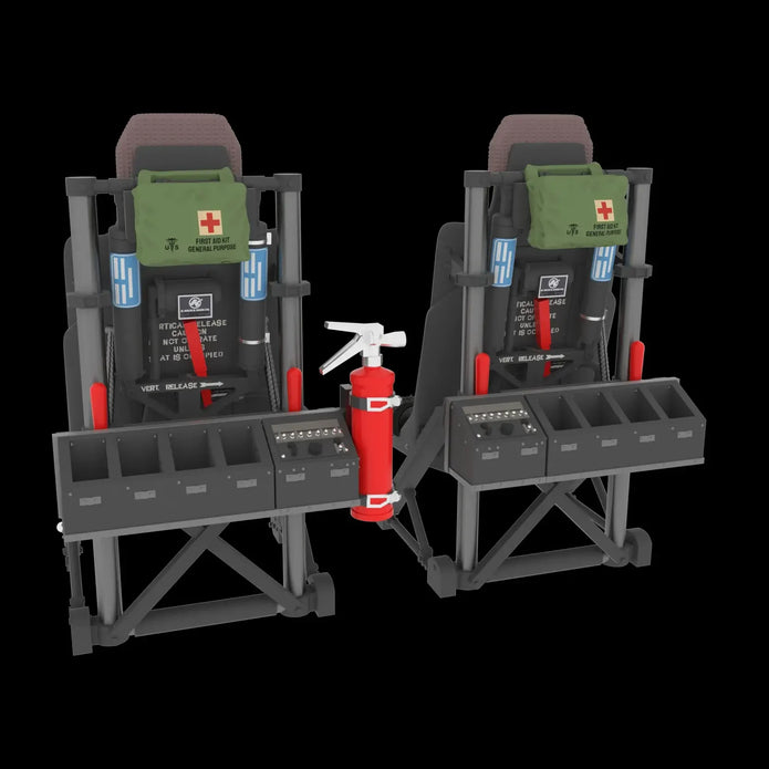 Pilot seats for Sikorsky UH-60, SH-60, MH-60 late Scale 1:72 Metallic Details MDR72118