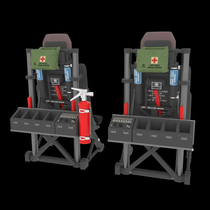 Pilot seats for Sikorsky UH-60, SH-60, MH-60 late Scale 1:72 Metallic Details MDR72118