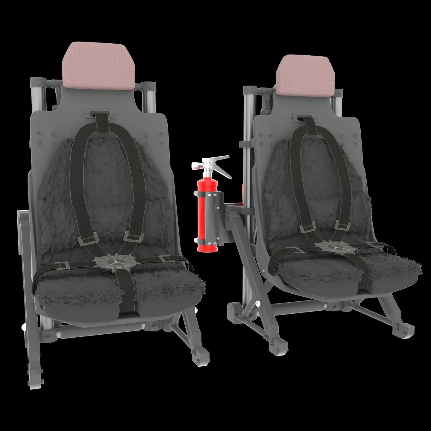Pilot seats for Sikorsky UH-60, SH-60, MH-60 late Scale 1:72 Metallic Details MDR72118