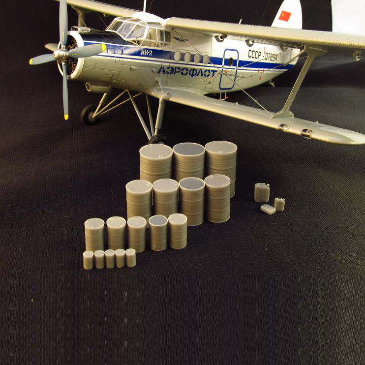 Drum 200 l (5 pcs) Scale 1:72 Metallic Details MDR7211