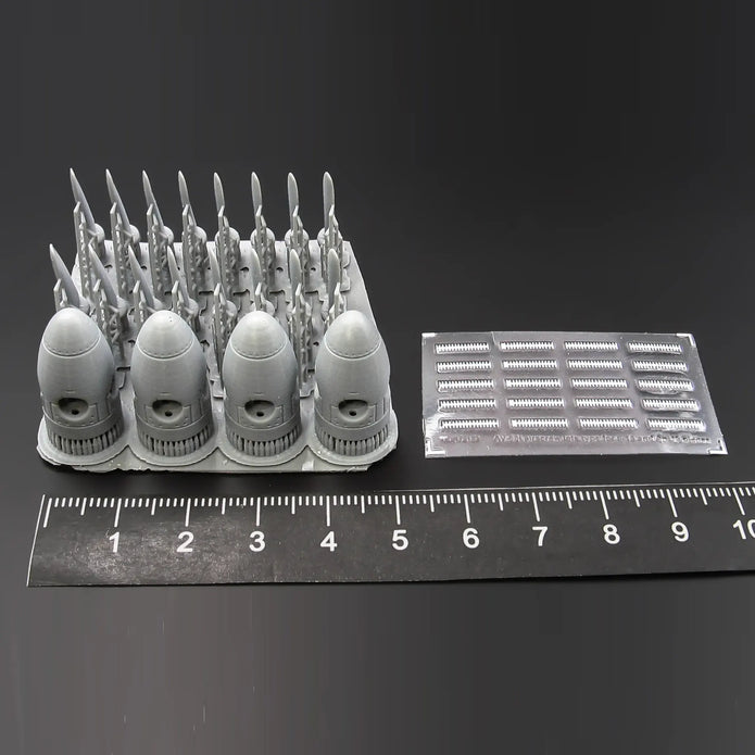 AV-68I airscrew late type for Il-18 and An-12 planes Scale 1:72 Metallic Details MDR72123