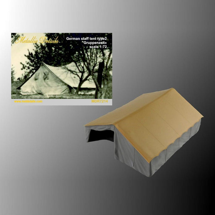 German staff tent type 2 - Detailing sets for Dioramas Scale 1:72 Scale 1:72 Metallic Details MDR7214