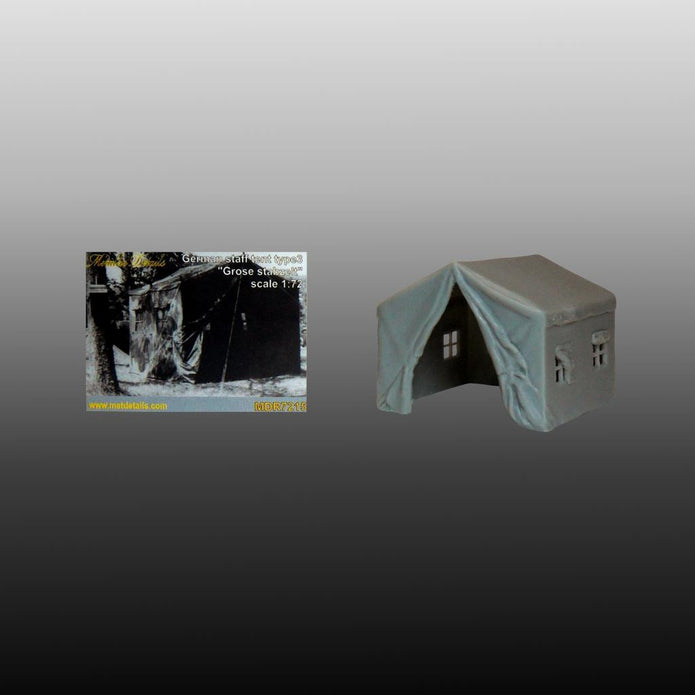 German staff tent type 3 - Detailing sets for Dioramas Scale 1:72 Scale 1:72 Metallic Details MDR7215