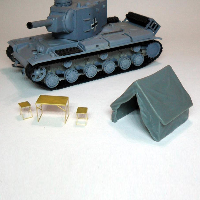 German staff tent type 5 - Detailing sets for Dioramas Scale 1:72 Scale 1:72 Metallic Details MDR7217