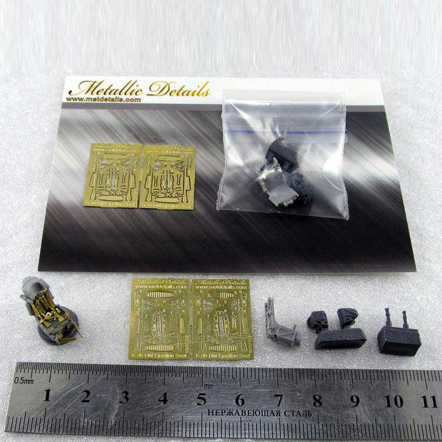 Ejection Seat K-36DM (for: Su-24, Su-25, Su-27 and MiG-29) Resin, Photoetch Scale 1:72 Metallic Details MDR7218 - For Model Kits Aircraft