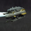 American air-to-ground missile AGM-114 Hellfire (for helicopter model AH-64 Apache) Scale 1:72 Metallic Details MDR7224