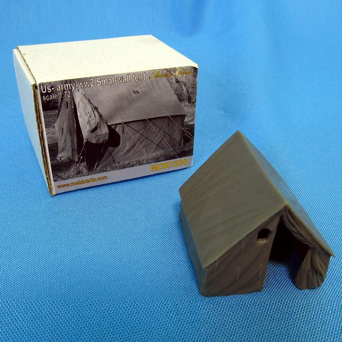U.S. WWII Small Wall Tent Detailing sets for Dioramas Scale 1:72 Metallic Details MDR7230