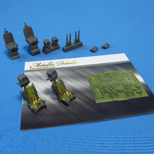Ejection Seat K-36D-3,5 2 pcs (Su-34, Su-35, MiG-29 late versions) Resin, Photoetch Scale 1:72 Metallic Details MDR7232 - For Model Aircraft Kits