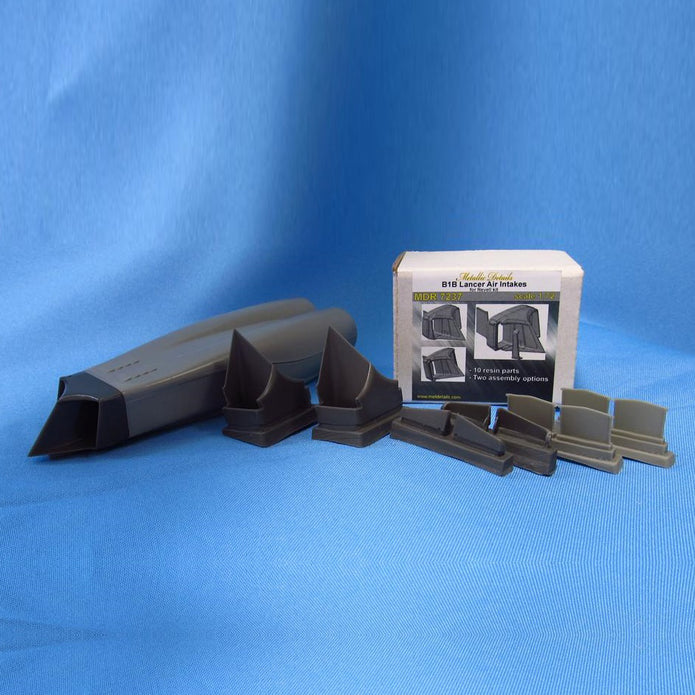 Rockwell B-1 B Lancer, Air Intakes Detailing set (Resin) Scale 1:72 Metallic Details MDR7237 - For Model Kit Aircraft
