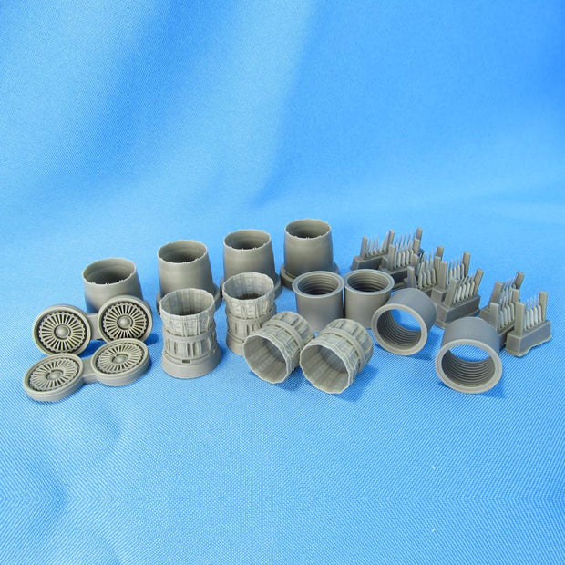 Rockwell B-1 B Lancer, Jet Nozzles Detailing set (Resin) Scale 1:72 Metallic Details MDR7239 - For Aircraft Kit Model