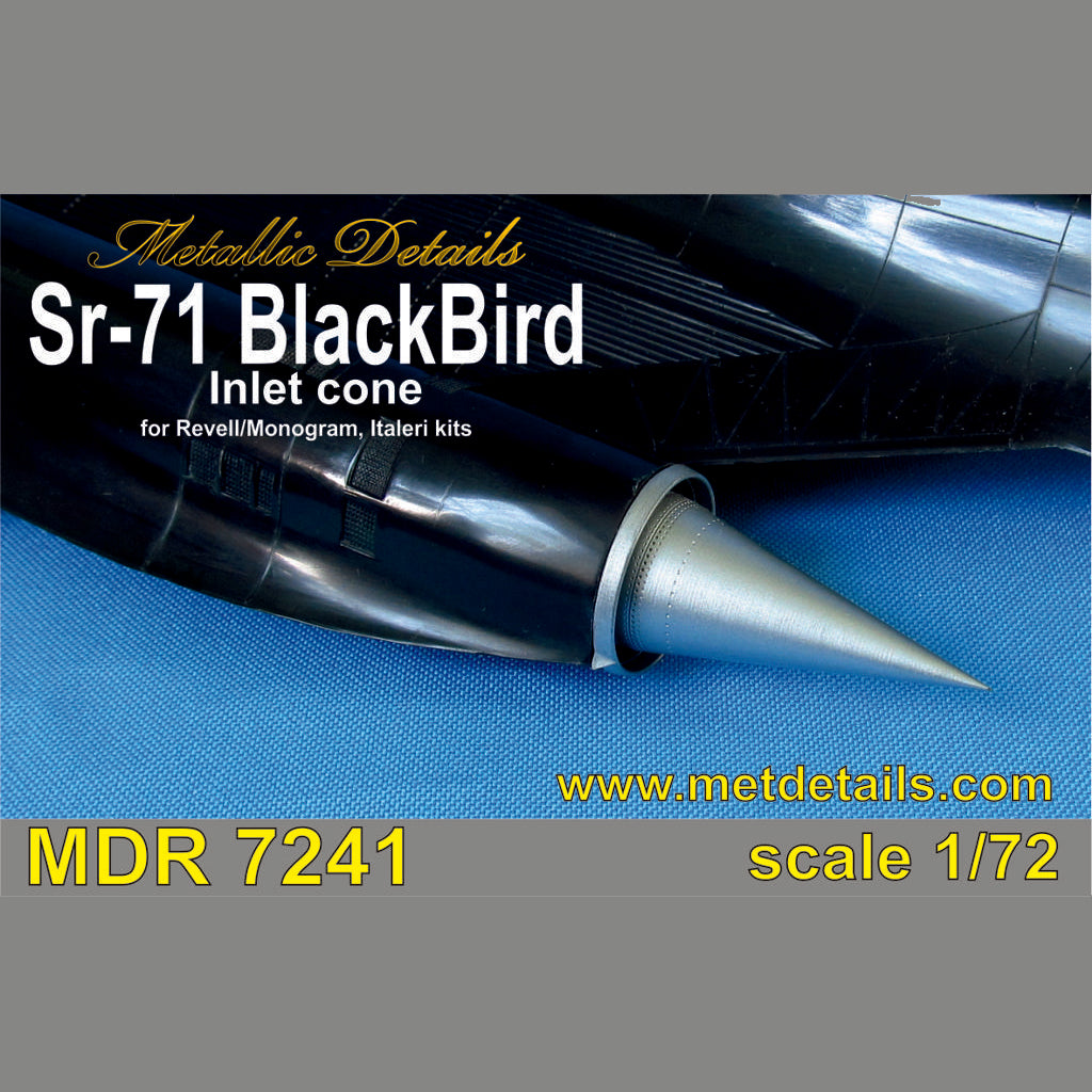 Lockheed SR-71 Blackbird, Inlet cone (for Revell/Monogram, Italeri) Scale 1:72 Metallic Details MDR7241