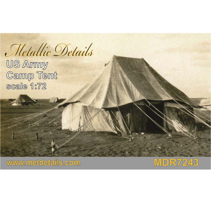 U.S. Army Camp Tent - Detailing sets for Dioramas Scale 1:72 Metallic Details MDR7243