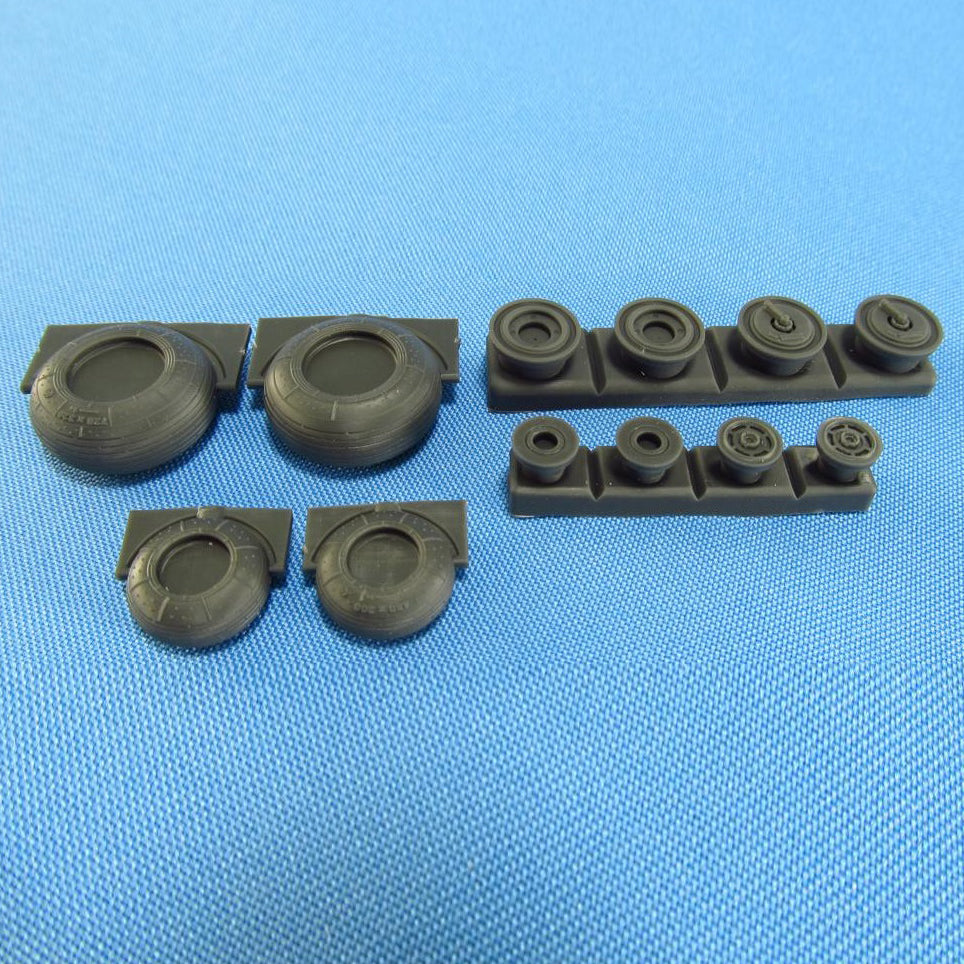 Mil Mi-24/Mi-35 helicopter, Wheels set Scale 1:72 Metallic Details MDR7248