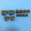 Mil Mi-24/Mi-35 helicopter, Wheels set Scale 1:72 Metallic Details MDR7248