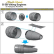 Lockheed S-3B Viking, Engines Detailing set (3D-Printed) Scale 1:72 (Recommended for kit: Hasegawa, Revell) Metallic Details MDR7250 - For Model Kits Aircraft