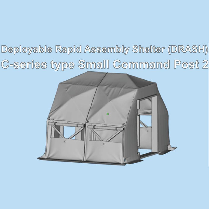 DRASH C-Series Type Small Command Post 2 for Dioramas Scale 1:72 Metallic Details MDR7255