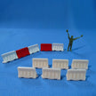 Water Filled Barriers for Dioramas Scale 1:72 Metallic Details MDR7257