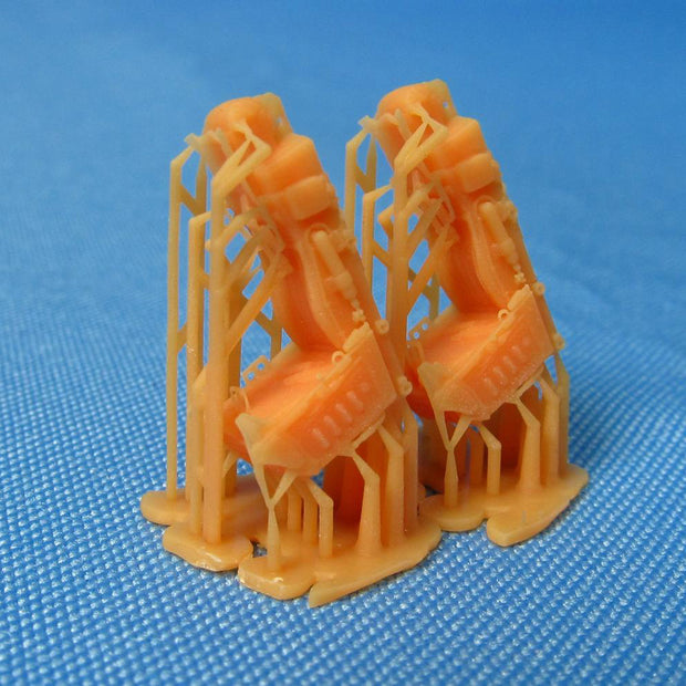 Ejection Seat ACES II 2 pcs Detailing set (3D-Printed) Scale 1:72 Metallic Details MDR7259 - For Aircraft Model Kits