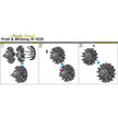 Pratt & Whitney R-1830 Engine Detailing set (3D-Printed) Scale 1:72 Metallic Details MDR7263 - For Aircraft Kit Model