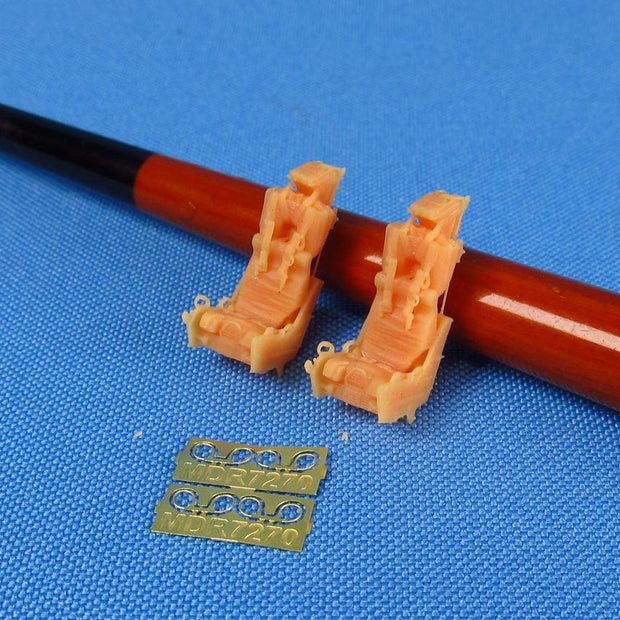 Ejection Seat 2 pcs Martin-Baker Mk,7 Detailing set (Photoetch, 3D-Printed) Scale 1:72 Metallic Details MDR7270 - For Models Aircraft Kits