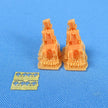 Ejection Seat 2 pcs Martin-Baker GRU-7A Detailing set (Photoetch, 3D-Printed) Scale 1:72 Metallic Details MDR7271 - For Aircraft Kit Model