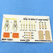 Ejection Seat KK-2 for MiG-17 MiG-19 MiG-21, Seats + 3D Decals Detailing set (3D-Printed) Scale 1:72 Metallic Details MDR7287 - For Aircraft Kit Model