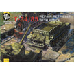 Military Wheels MW7212 T-34/85 Soviet WWII repair retriever with winch Scale 1:72