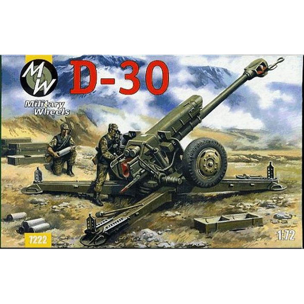 Military Wheels MW7222 D-30 122mm Soviet howitzer Scale 1:72