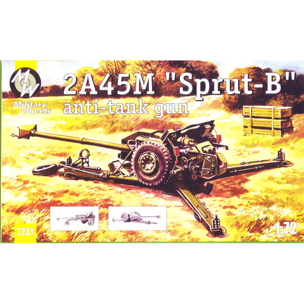 Military Wheels MW7231 2A45M "Sprut-B" anti-tank gun Scale 1:72