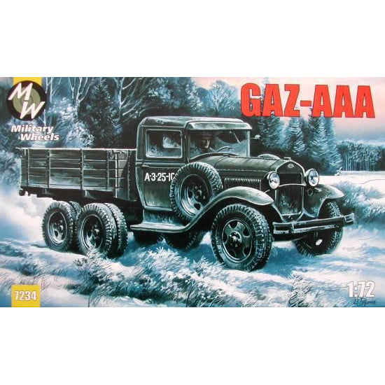 Military Wheels MW7234 GAZ-AAA WWII Soviet truck Scale 1:72 Plastic Model Truck Kit