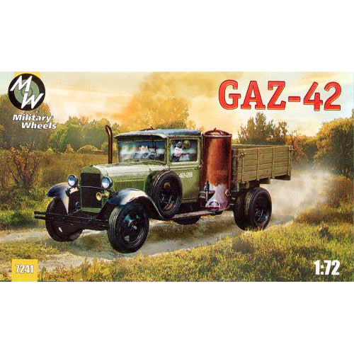 Military Wheels MW7241 GAZ-42 Soviet Truck Scale 1:72 Plastic Model Truck Kit