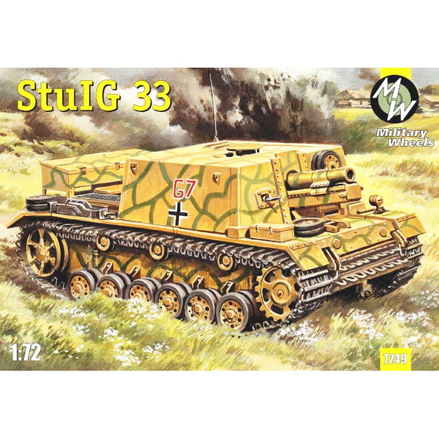 Military Wheels MW7249 StuIG 33 German self-propelled gun Scale 1:72