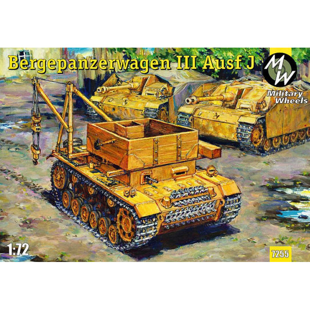 Military Wheels MW7255 Bergepanzerwagen III Ausf. J Scale 1:72