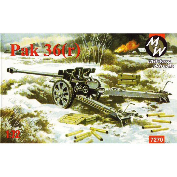 Military Wheels MW7270 76-mm antitank gun Pak-36(r) Scale 1:72