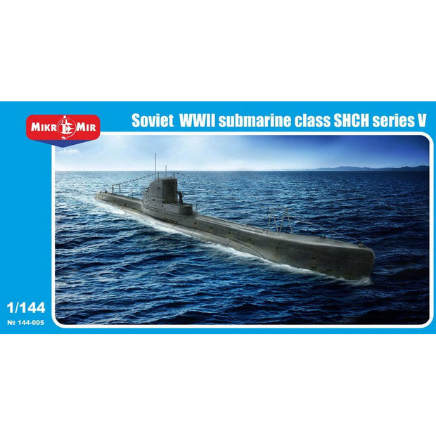 Mikro Mir MM144-005 Soviet WWII submarine class SHCH series V Scale 1:144 Plastic Model Submarine Kit