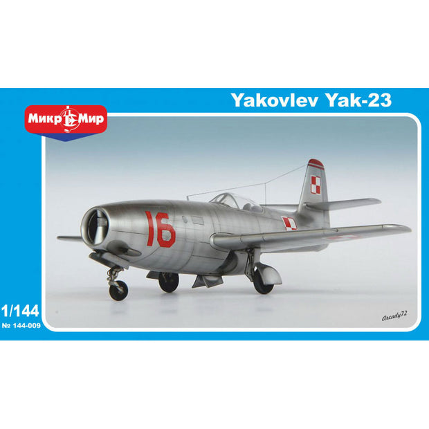 Mikro Mir MM144-009 Yakovlev Yak-23 Scale 1:144 Plastic Model Aircraft Kit