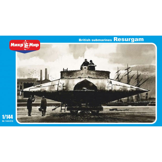 Mikro Mir MM144-012 Resurgam British submarine Scale 1:144 Plastic Model Submarine Kit