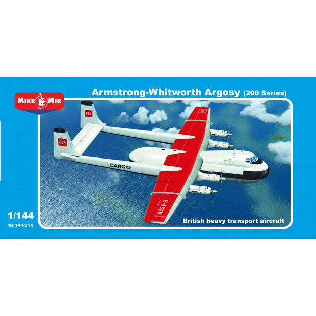 Mikro Mir MM144-014 British Heavy Transport Aircraft Armstrong-Whitworth Argosy (200 Series) Scale 1:144
