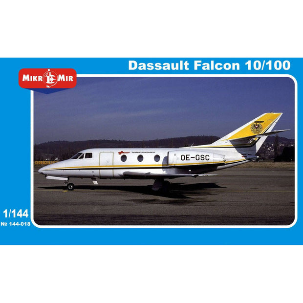 Mikro Mir MM144-018 Dassault Falcon 10/100 набор 2шт Scale 1:144 Plastic Model Aircraft Kit
