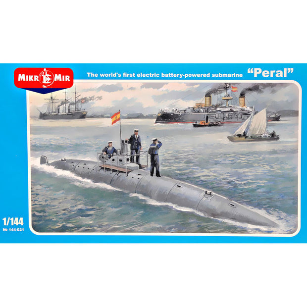 Mikro Mir MM144-021 Spanish Submarine "Peral" Scale 1:144 Plastic Model Submarine Kit
