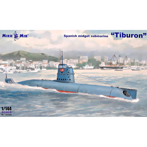 Mikro Mir MM144-022 Spanish submarine Tiburon Scale 1:144 Plastic Model Submarine Kit