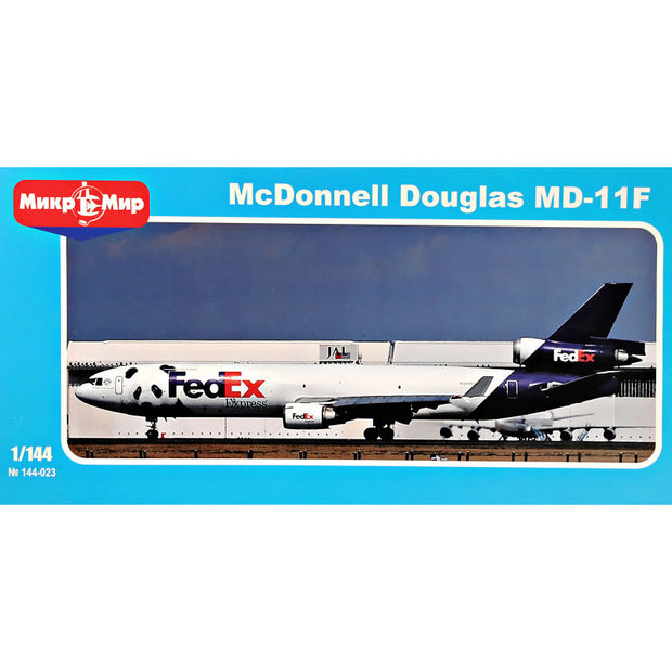 Mikro Mir MM144-023 McDonnell Douglas MD-11F Freighter "FedEx" Scale 1:144 Plastic Model Aircraft Kit